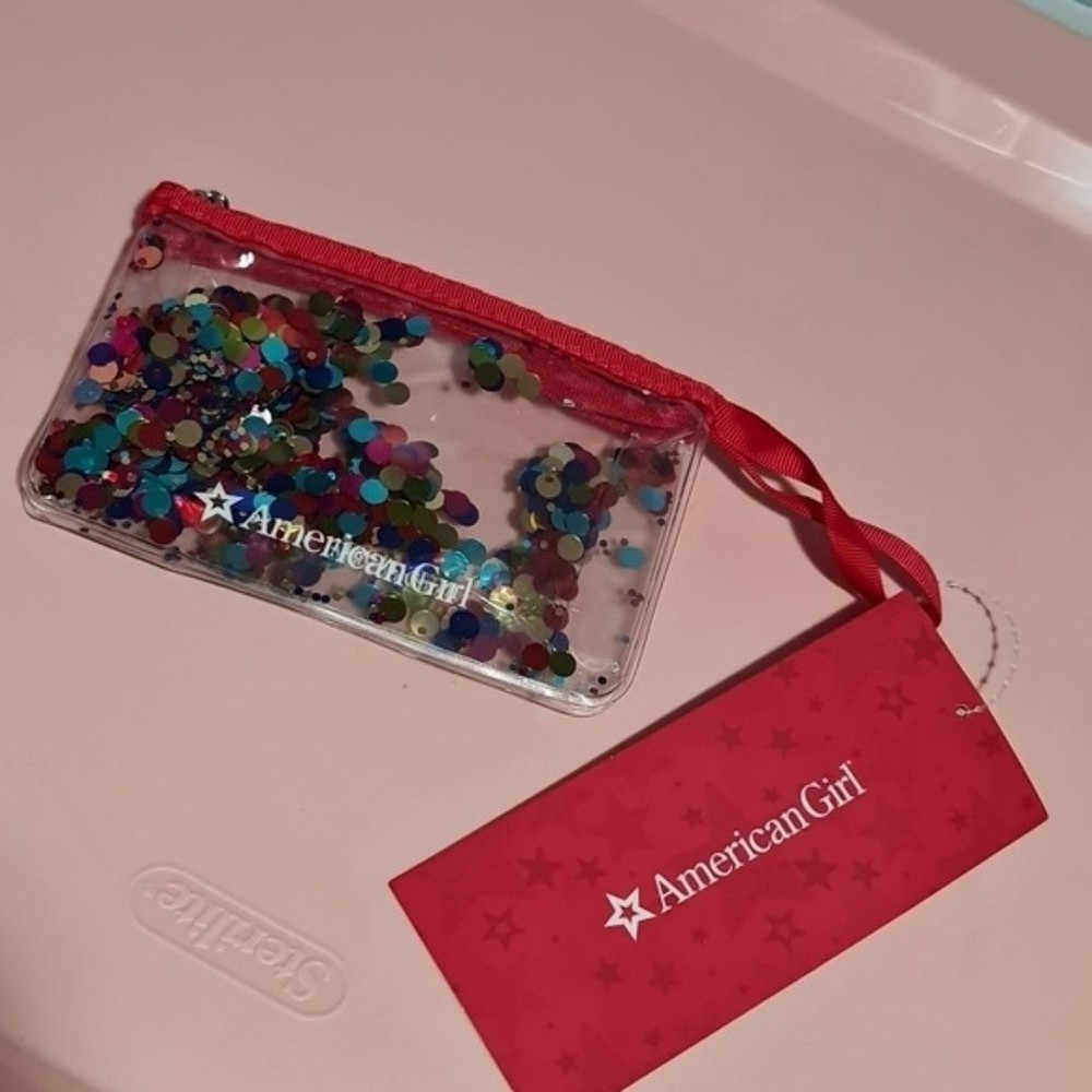 American Girl Sparkle Confetti Wristlet NWTs